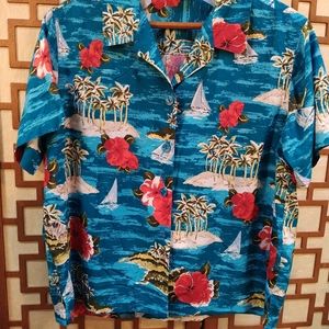 Top Island Vacation Travel Floral Summertime Women's